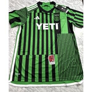 Adidas MLS Austin FC Home Jersey Las Voces Barcode Green Women XL HU1381 250